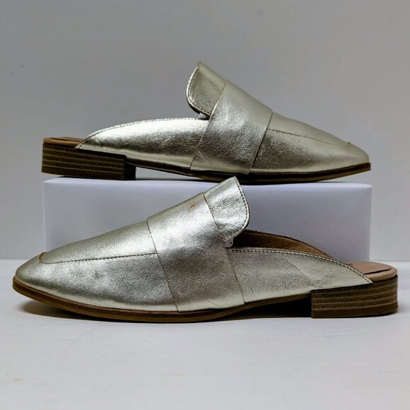 Free People At Ease Loafer in Gold Metallic - Picture 7 of 16
